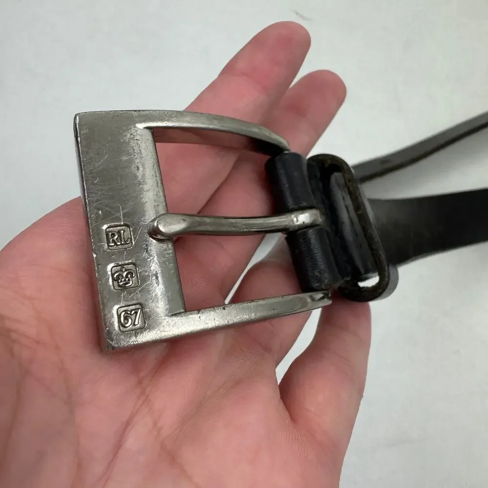Polo Ralph Lauren Black Leather Belt